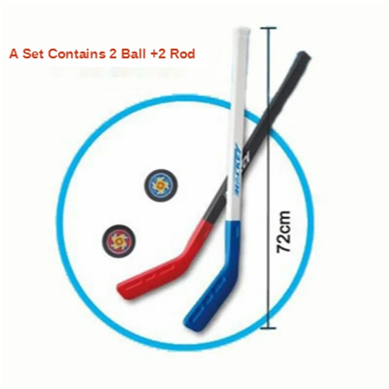 Set de crosse de hockey miniature, ensemble de 28 pouces de crosse de hockey pour enfants + balle, ensemble d'entraînement de hockey pour enfants pour intérieur et extérieur sur glace