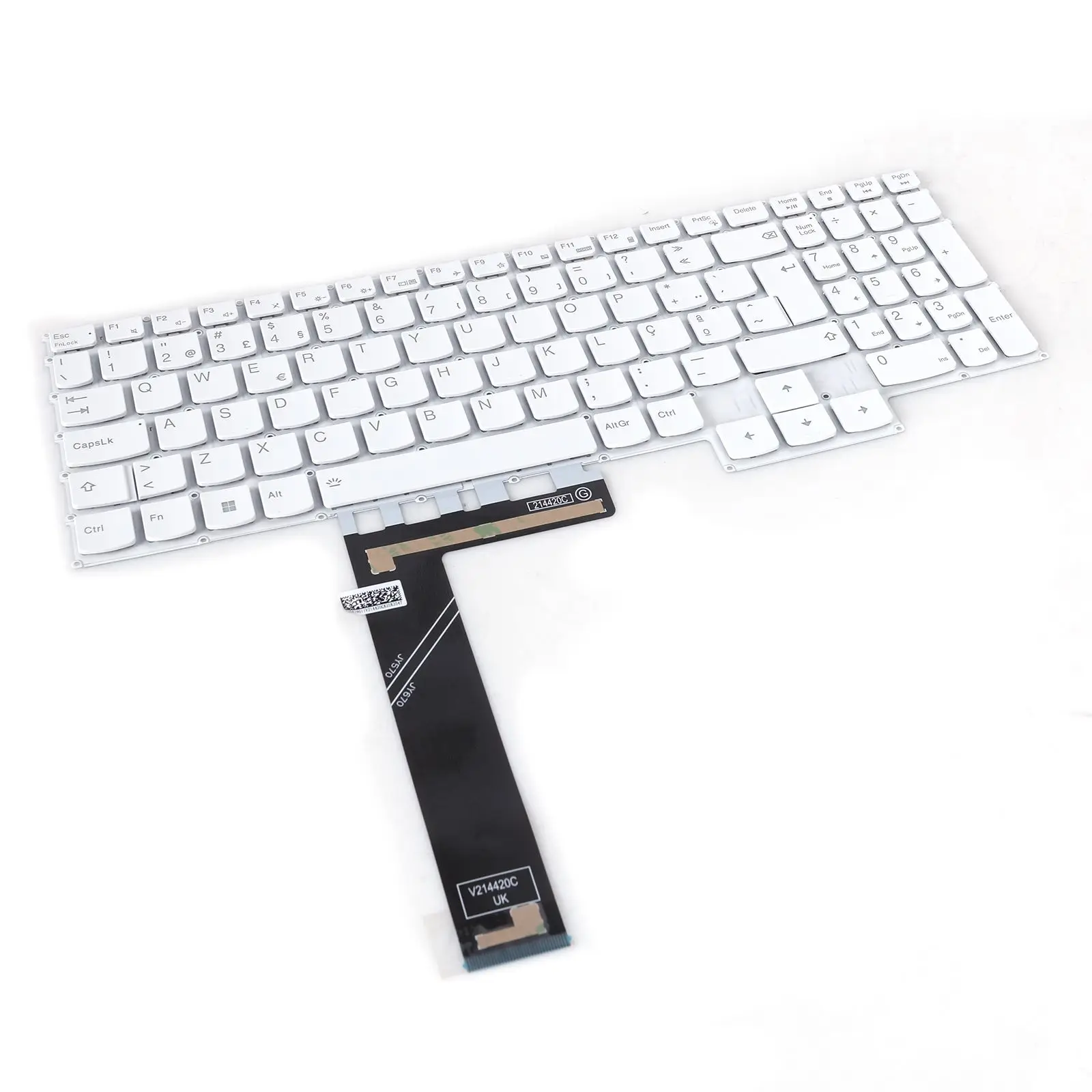 PO Laptop Keyboard for Lenovo Legion 5 15IAH7H 15ARH7 15ARH7H 5 Pro 16ACH6 White with Backlit