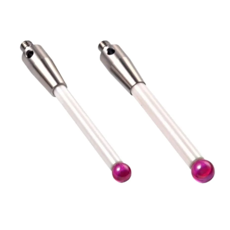 M4 three coordinate probe measuring needle CNC online measuring head ruby probe carbon fiber ceramic measuring rod