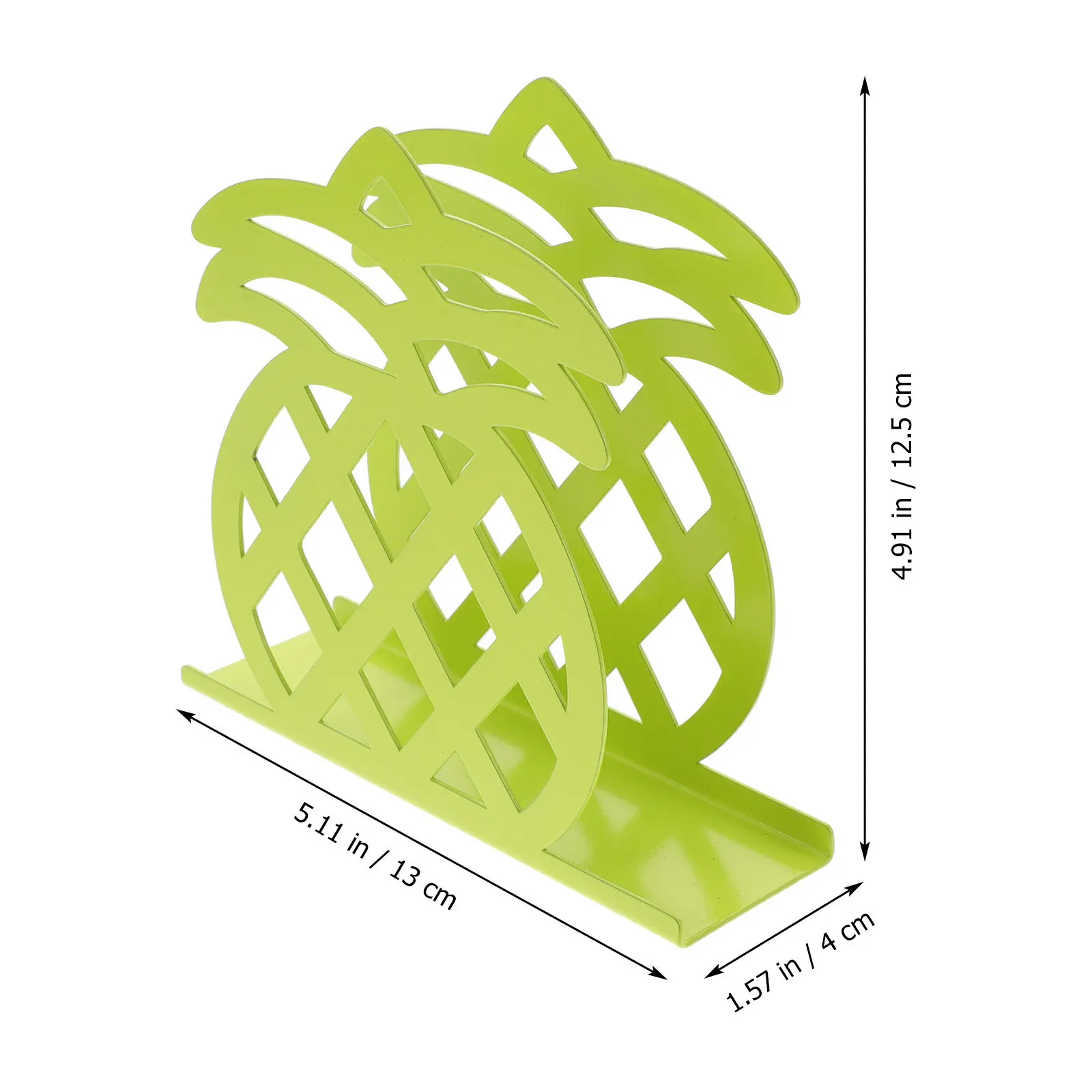 Pineapple-Shaped Metal Napkin Rack Upright Tissue Holder for Dining Table Kitchen Restaurant Hotel Decorative Desktop Napkin
