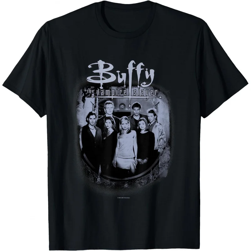 

0423 Buffy The Vampire Slayer Gift t shirt 100% cotton printed Tee Crew Neck Short Sleeve Graphic clothes All size tops S-6XL