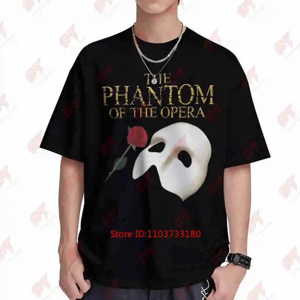 Phantom Of The Opera Musical Short Sleeve Tee 100% Cotton T-Shirt