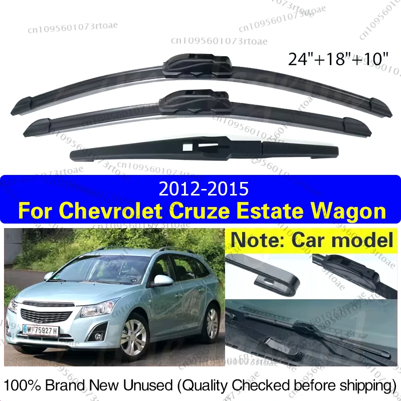 

For Chevrolet Cruze Estate Wagon J300 2012-2015 Wiper Front Rear Wiper Blades Windshield Windscreen 24"+18"+10" Car Accessories