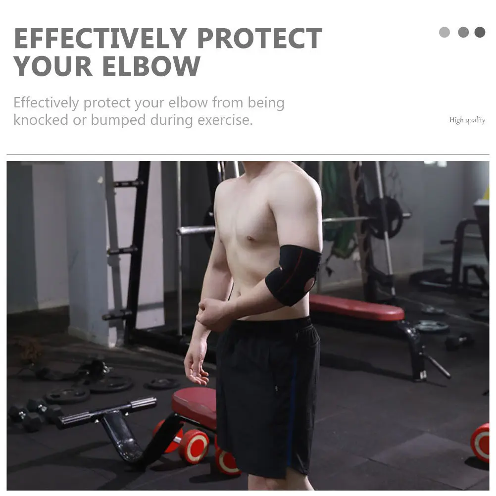 2Pcs High-Grade Elastic Elbow Pads with Cozy Lining Ergonomic Support for Outdoor Sports Fitness Protection Guard Comfortable
