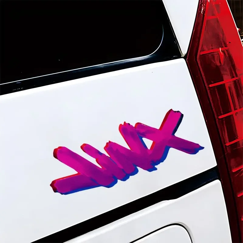 JINX League of Legends Popular Game Surrounding English Font Car Stickers Electric Vehicle Motorcycle Decorative Car Stickers