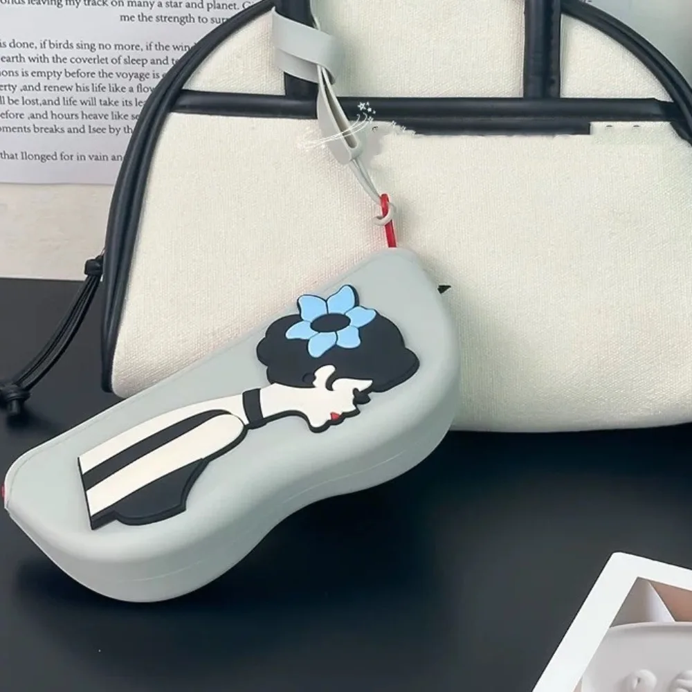 다기능 실리콘 안경 가방 방수 만화 선글라스 보관 가방 동전 지갑 방진 작은 항목 가방 남성