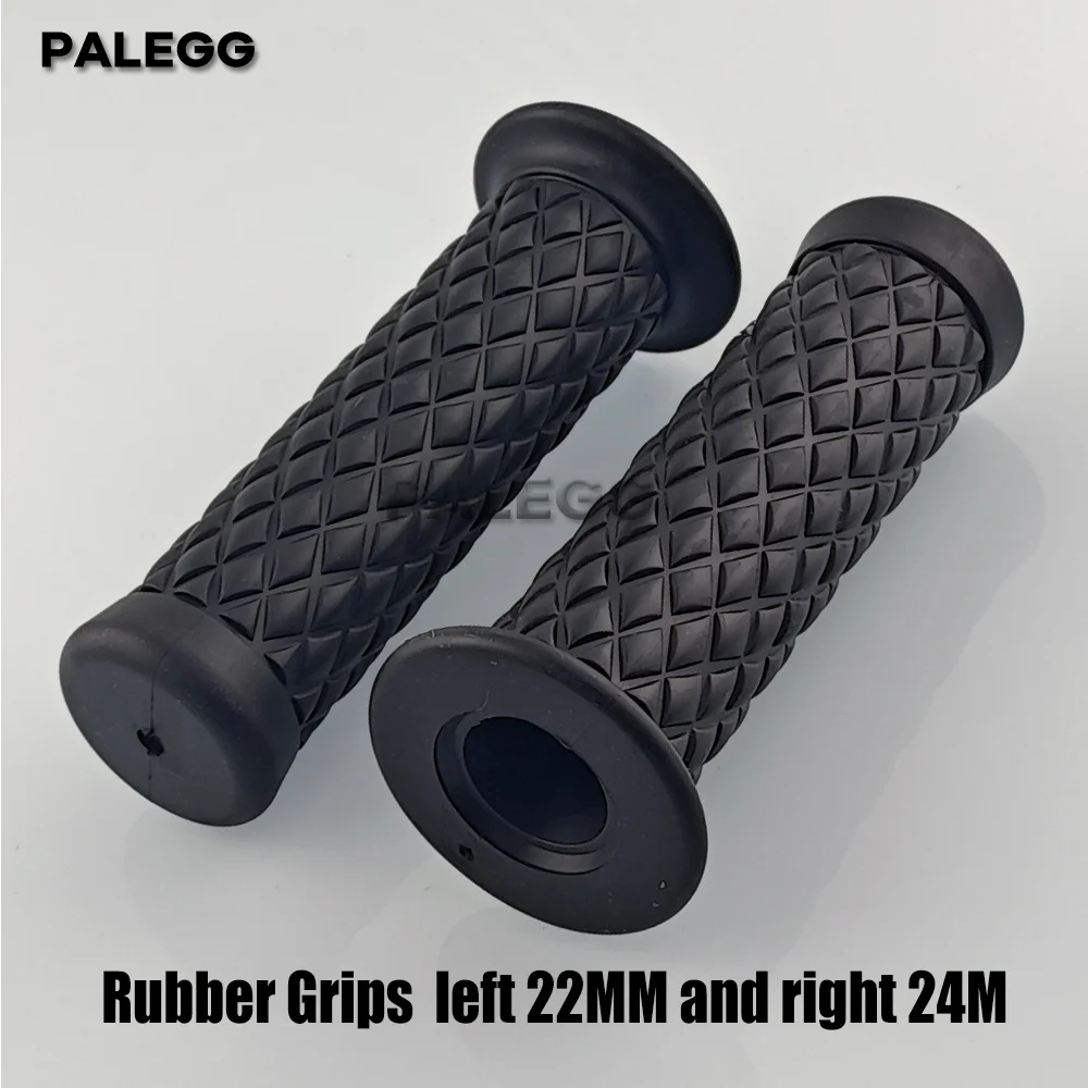 

Ретро резиновые ручки для руля мотоцикла 7/8 "22 мм Нескользящие ручки для мотоцикла, совместимые с мотоциклом ATV Pit Bike