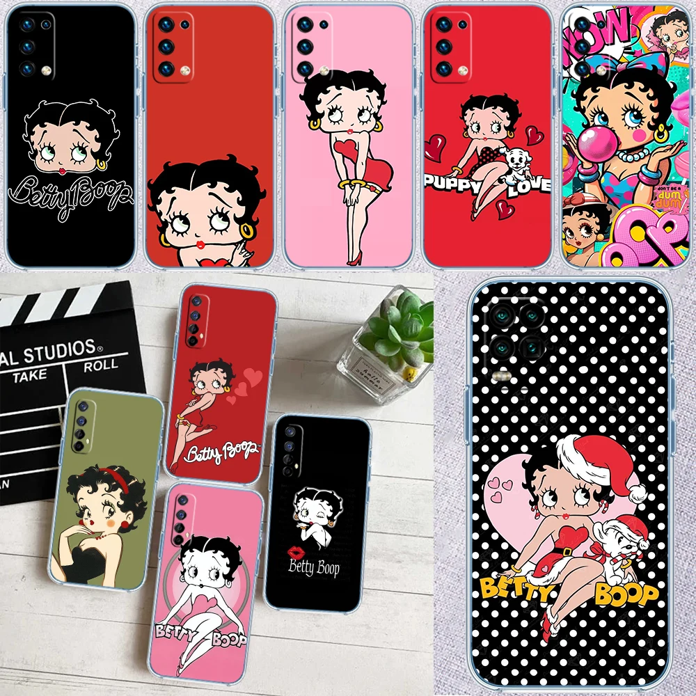 TR6 B-Bettys Art B-Boops Transparent Phone Case for Samsung Galaxy A04 A04S A14 A23 A34 A54 M23 M33 M52 M53