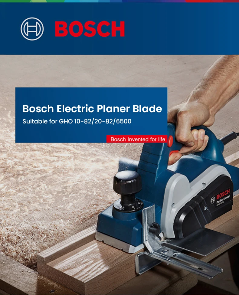 Imagem -05 - Bosch-lâminas Elétricas Hss Plaina de Madeira Ferramentas para Trabalhar Madeira Acessórios para Ferramentas Elétricas Adequado para Gho6500 1082 2092