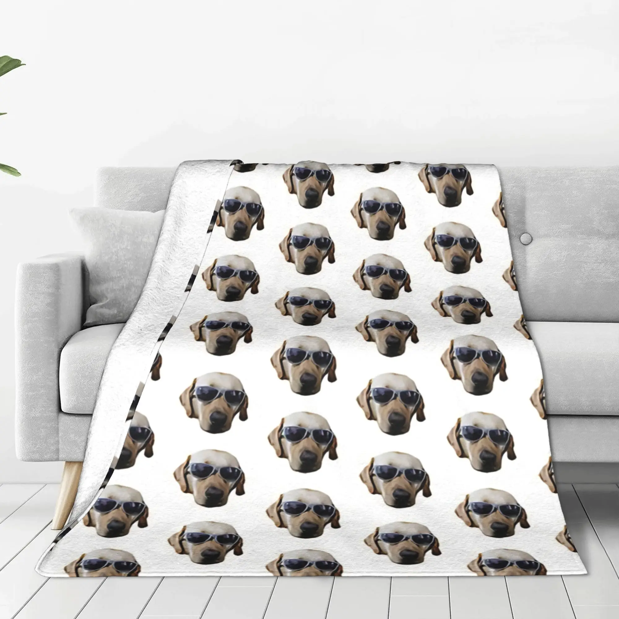 1PC Home Cutecore Cool Doggo Dog meme Blanket Super Cosy Plush Home Living Room Sofa Halloween