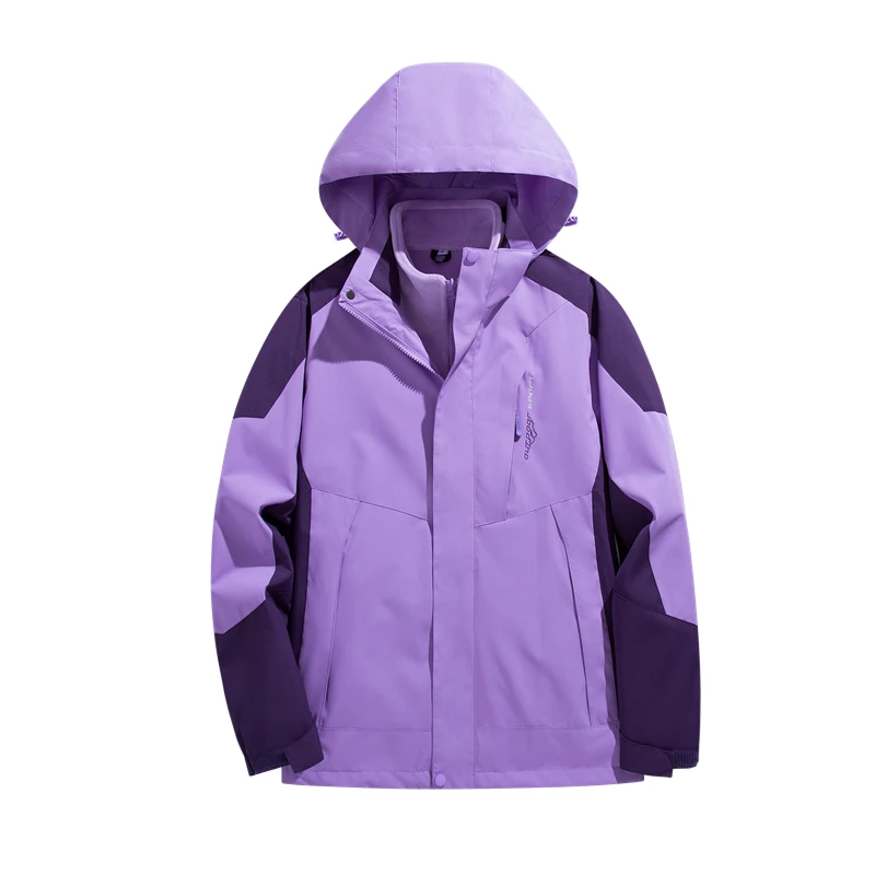 

Men Women New Outdoor High-end Jacket 3 in 1 Outdoor Waterproof Jacket Autumn Winter Windproof Warm Mountaineering Ski Clothing