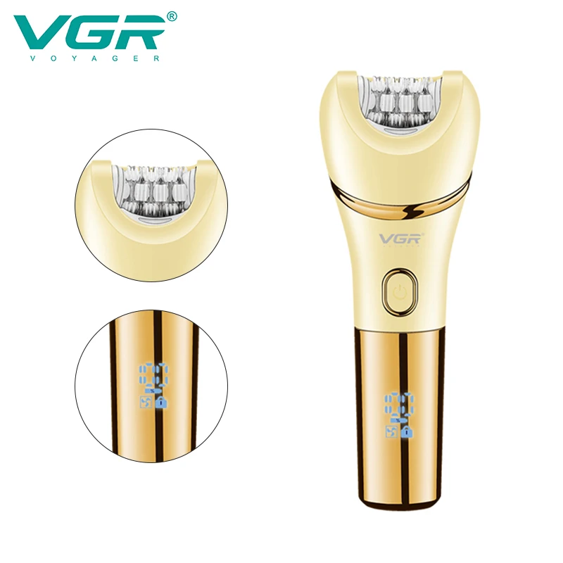 VGR النساء الشعر المتقلب أداة إزالة الشعر آلة إزالة الشعر الكهربائية سيدة ماكينة حلاقة مقاوم للماء مزيل الشعر لنزع الشعر ماكينة حلاقة للنساء V-756