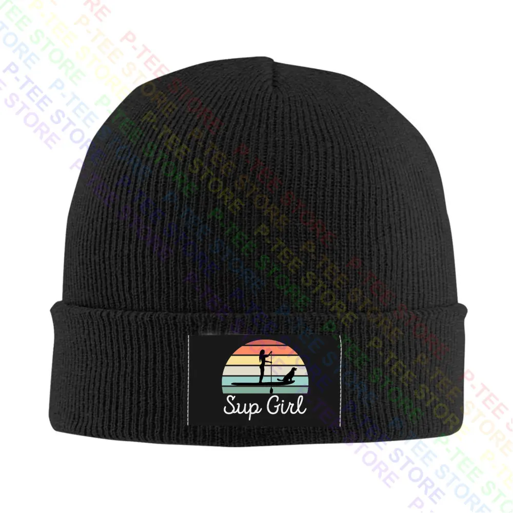 Sup Girl Paddleboarding Dog Canine Paddle Boarding Wife Baseball Cap Snapback Caps Knitted Bucket Hat