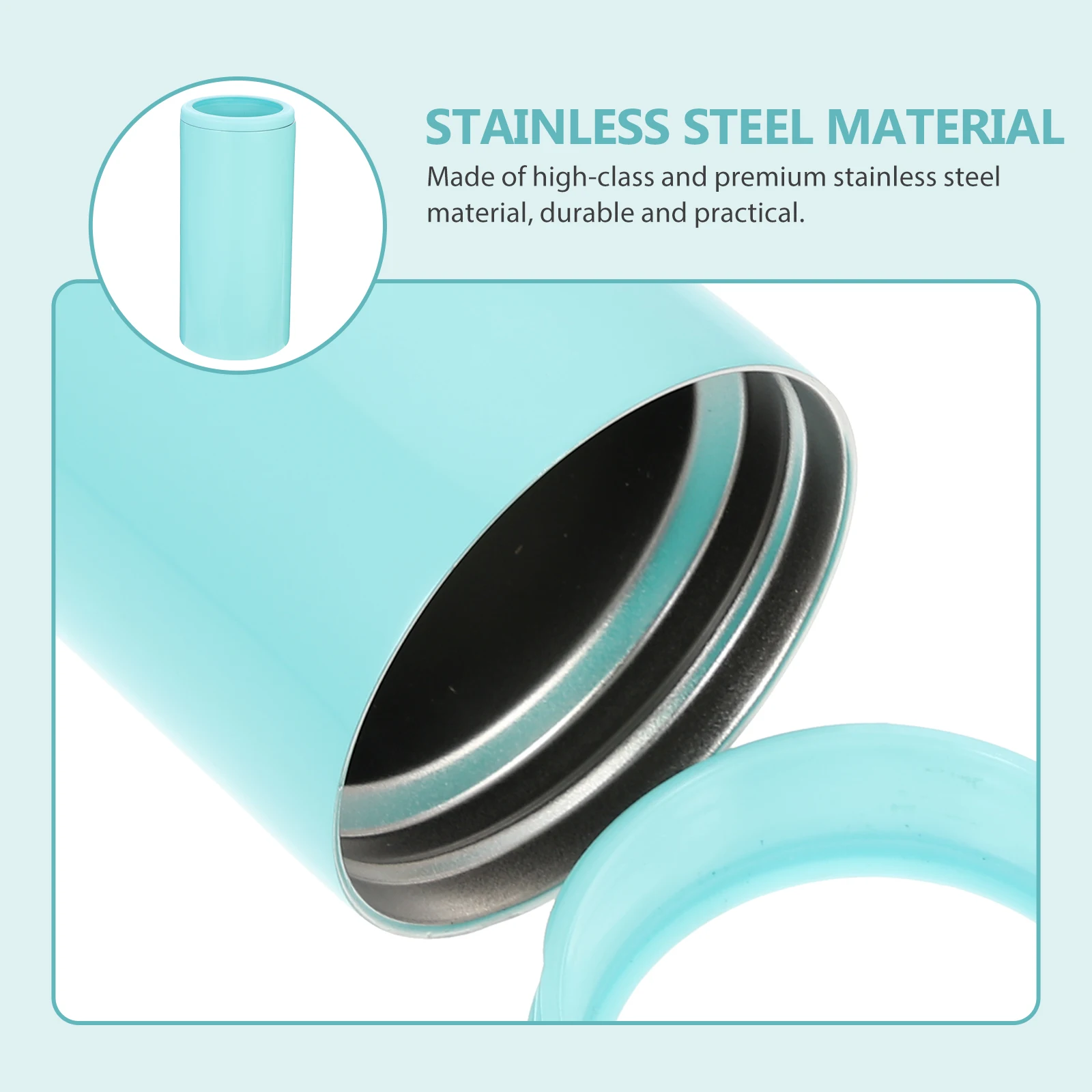 

Cold Wine Bottle Set Sports Sleeve Can Holder Soda Beer Metal Cover Stainless Steel Cup Hiking