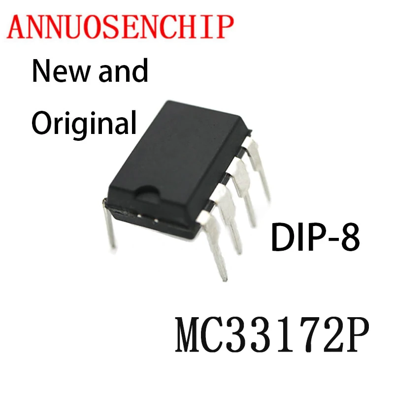 10PCS New And Original DIP8 MC33172 DIP-8 33172 DIP MC33172P