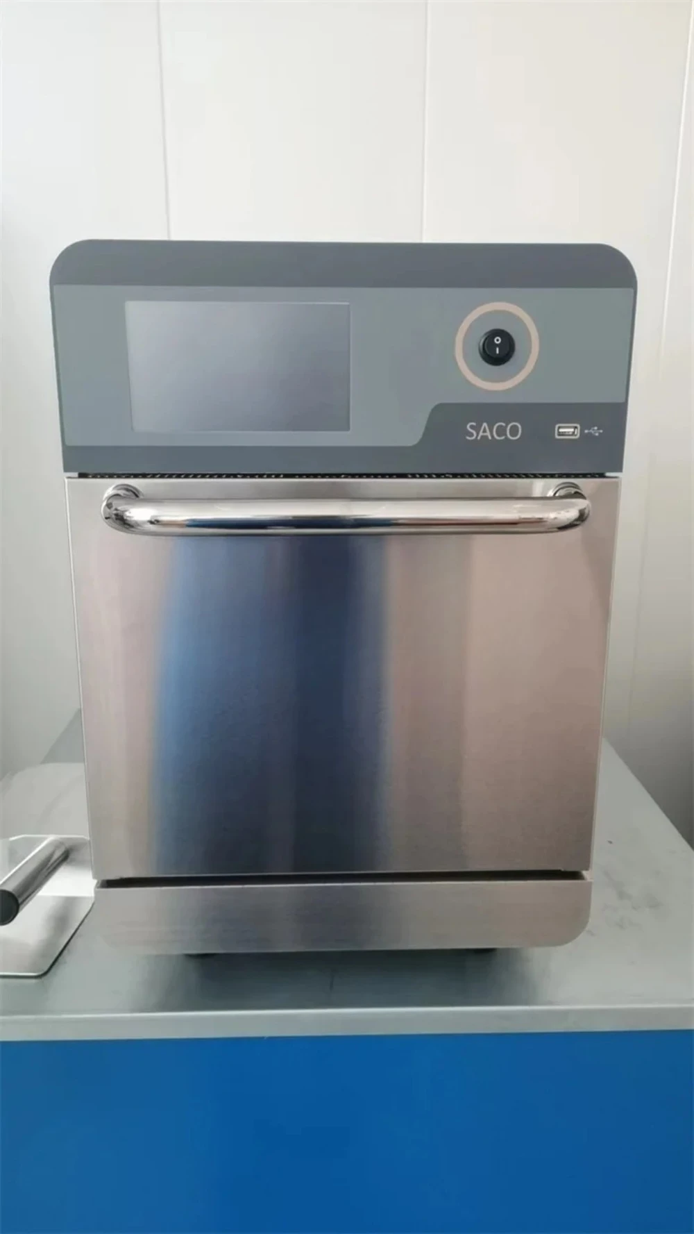 High Efficient Hot Air Microwave Rapid Speed Oven for Hamburger Beef