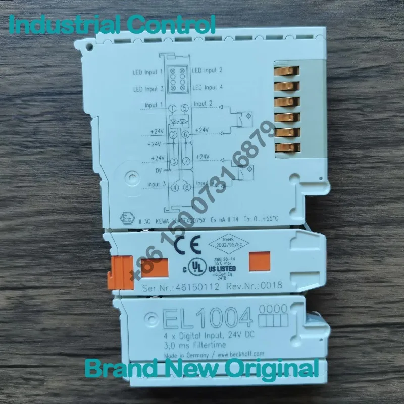 Beckhoff, EL1004, digital input, 4 channels, digital input module 24V DC