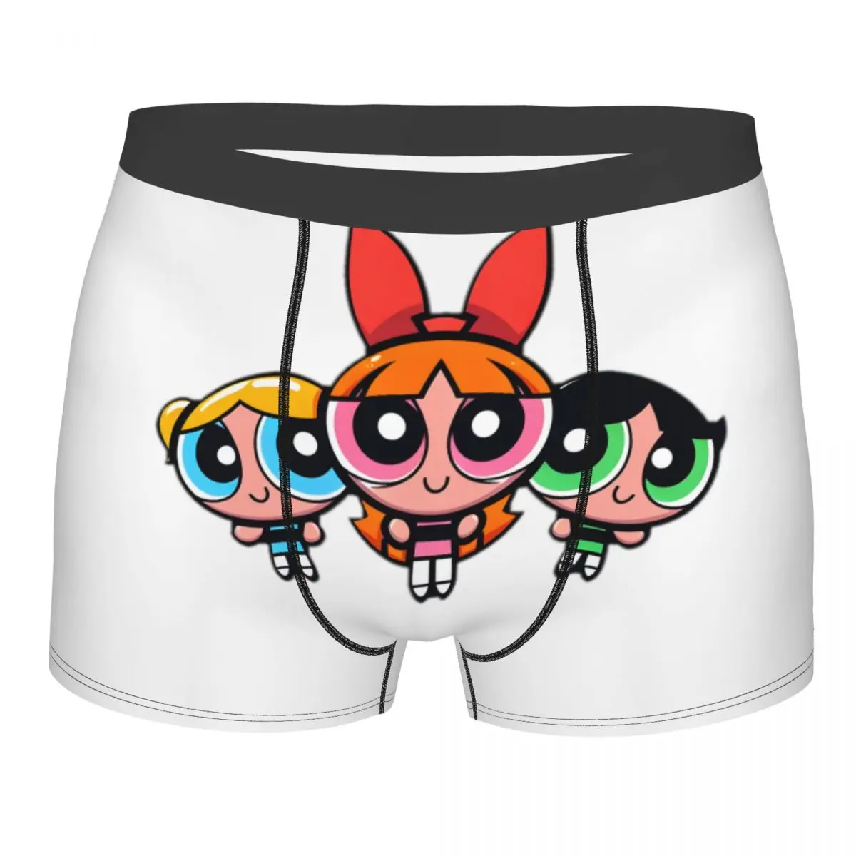 

Cartoon Animation Powerpuff Girls Boxer Shorts Men 3D Printed Male Soft Underwear Panties Briefs