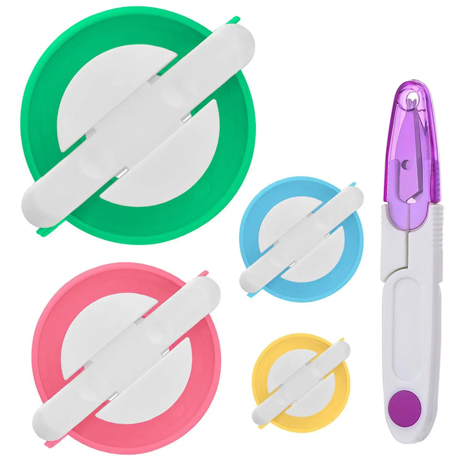 

Pompom Maker Fluff Ball Weaver Needle Craft Wool Yarn Knitting Project Pom Pom Maker