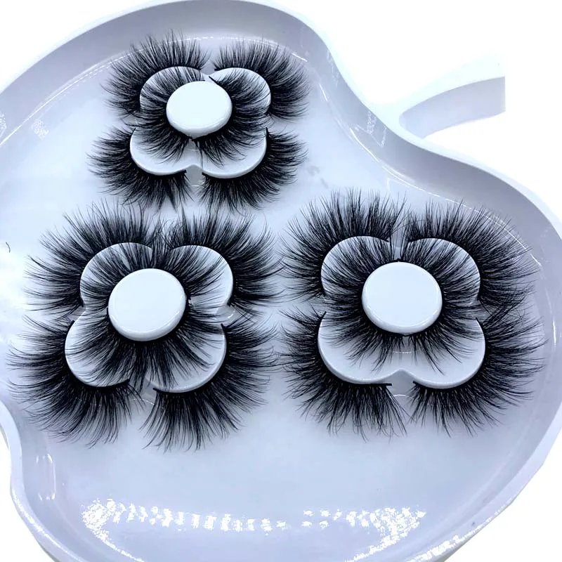 HBZGTLAD 9 Paar 8-25mm 3D Nerz-Wimpern Flauschig und Geschwungen Weich und Locker Maßgefertigte Box mit Natürlich Aussehenden Nerz-Wimpern – Detail 9