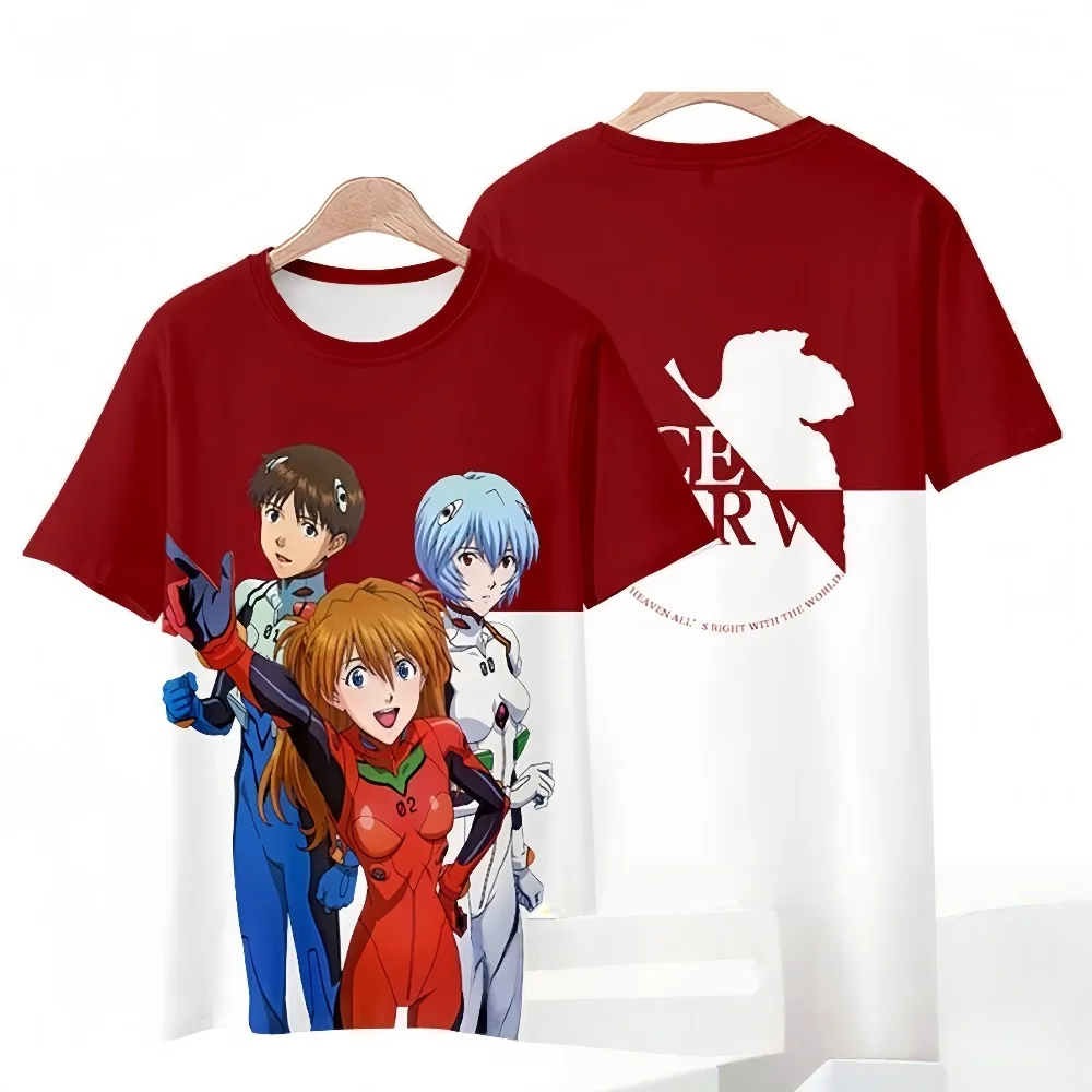 

2026 New Arrival: Asuka Rika Manga Style Casual 3D Print T-Shirt - Anime Fan Role-Playing Casual Clothing Top