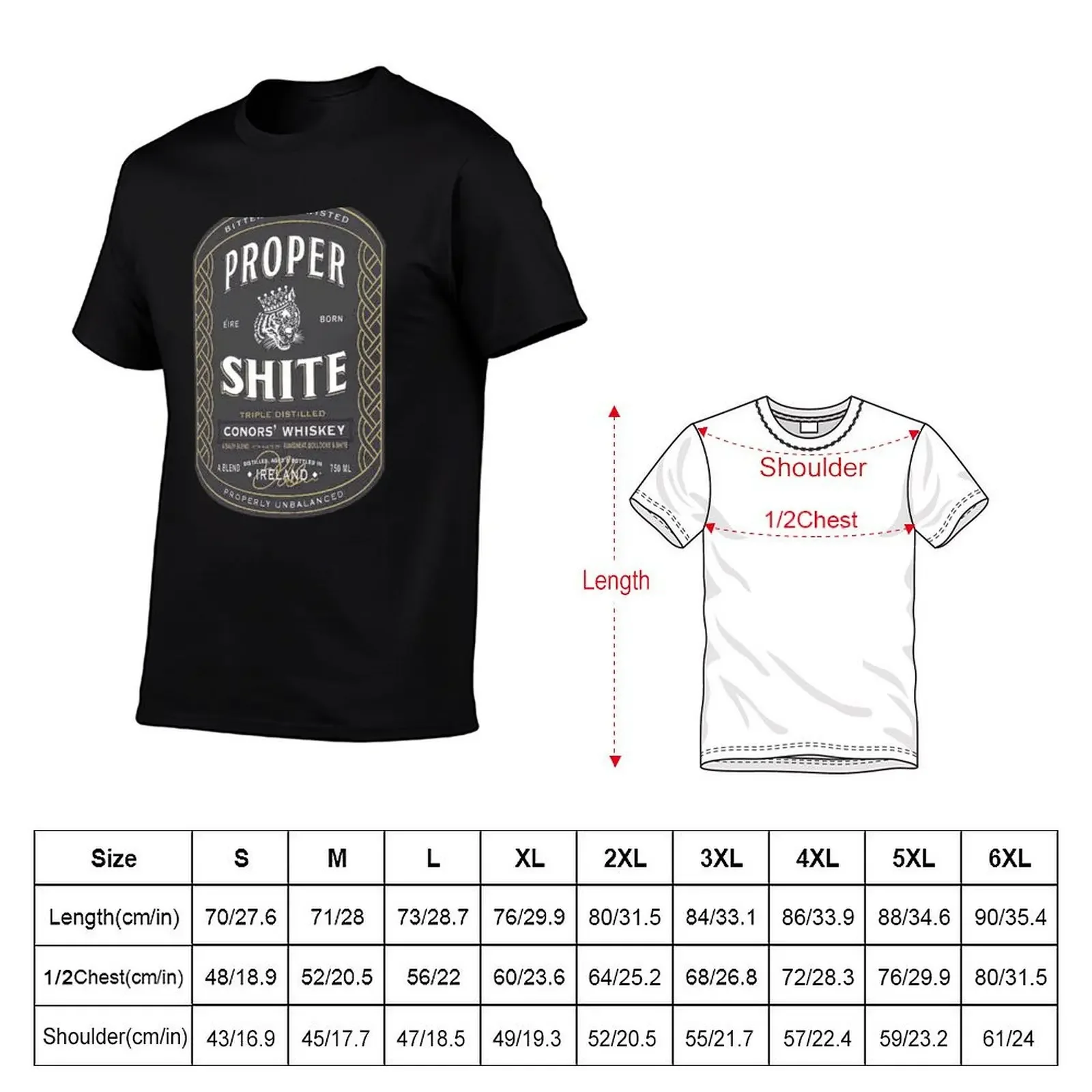 Proper 12 Proper Twelve Irish Whiskey T-Shirt oversized t shirt graphic shirts Aesthetic clothing plain white t shirts men