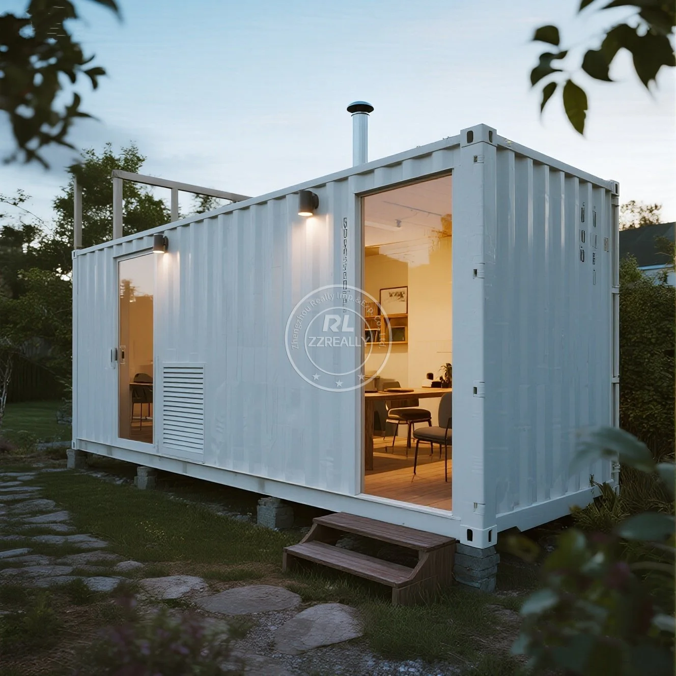 Prefab Quick Assembly Sunny House Prefabricated Assembly Container two-story House Sun Glassy Easy Handy Room