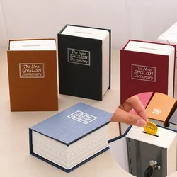 1Pc Mini Dictionary Book Money Boxes with Lock Hidden Secret Security Safe Lock Cash Coin Storage Box Deposit Box