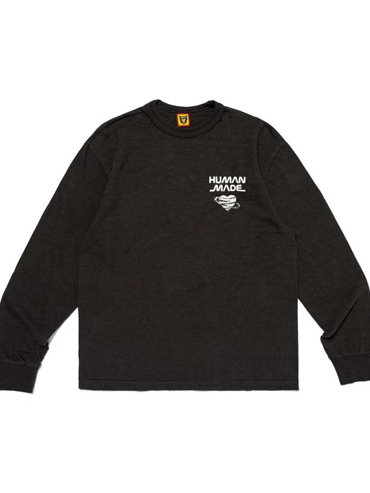Human Made 2026 Galaxy Pattern Long Sleeve T Shirt Loose Crewneck Unisex