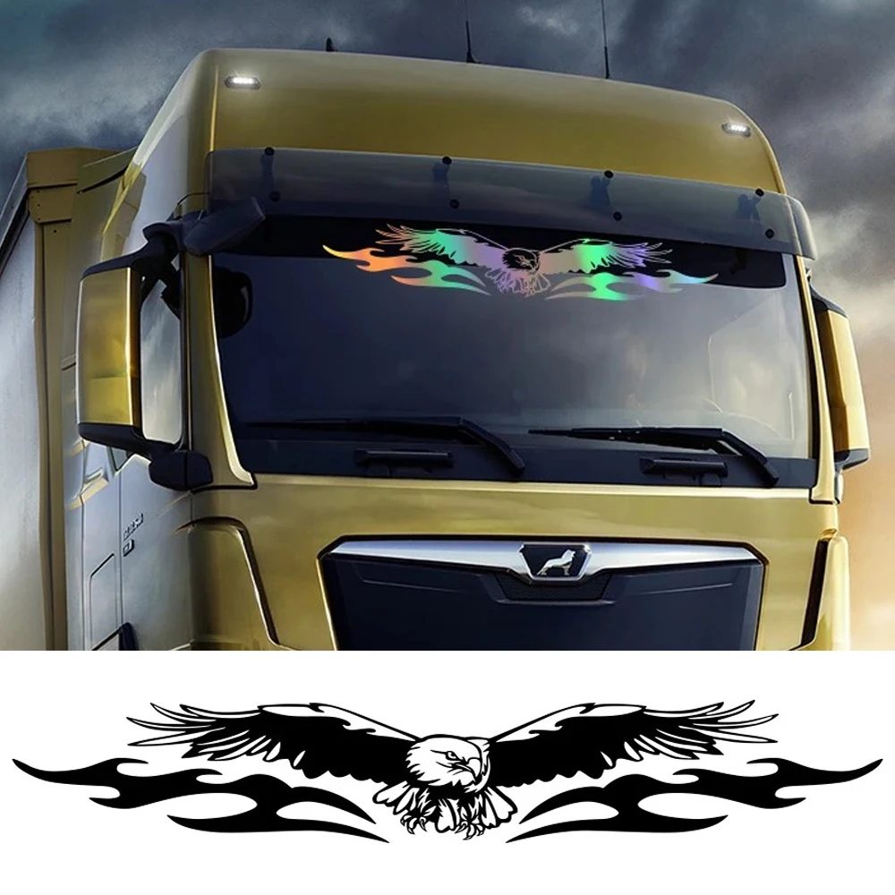 Pegatinas para parabrisas de coche para MAN TGX TG, parabrisas de camión y automóvil, cubierta de vinilo con forma de águila, calcomanía decorativa, accesorios de sintonización automática