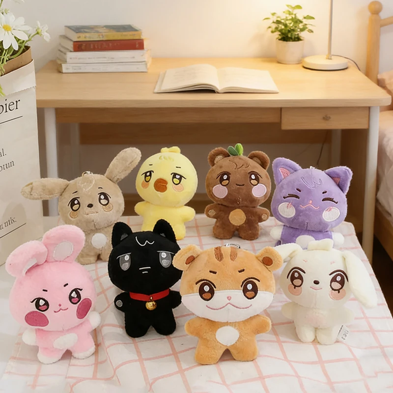 

Hot 10cm plush Pendant Keychain decoration Hongyoung Seonghua Yunho Yeosang San Ming Wooyoung Jongho plush toys Accessories
