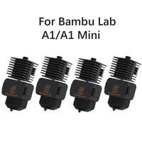 Hotend For Bambu Lab A1 mini Assembly Hotend Kit 0.2 0.4 0.6 0.8MM Replaceable Nozzle For 3D printer Bamboo Lab A1/A1mini Hotend