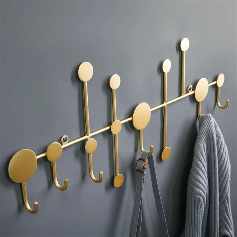 Black/Gold Wall Hook Storage Nordic Creative Entrance Key Hanger Home Decoration Wall Hanging Fitting Room Coat Hook 1Pcs