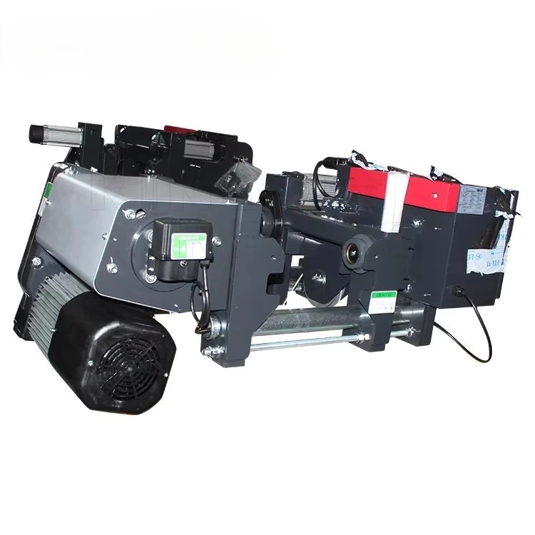 Low Head Room Clean Workshop 1000KG Capacity Wire Rope Hoist Trolley