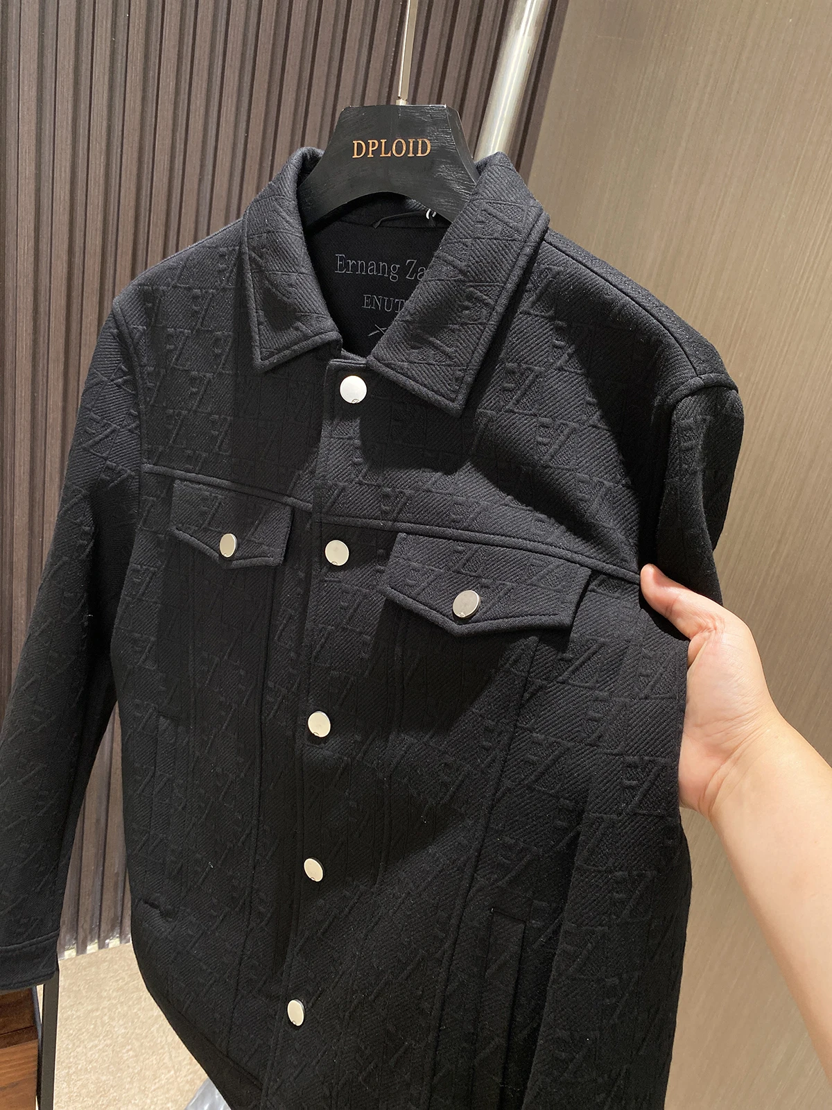 

Мужская повседневная куртка Sli с воротником, множеством карманов, на одной пуговице, осенне-зимняя, модная верхняя одежда, приталенный крой, длинный рукав