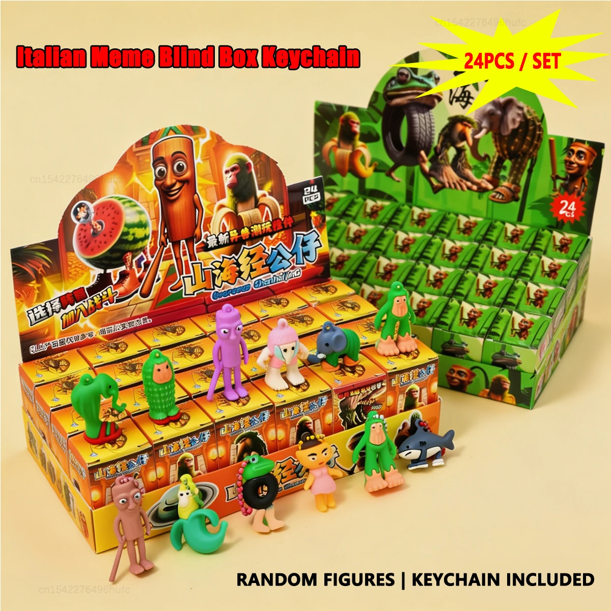 24PCS Italian Brainrot Tungtungtung Blind Box Toys Trending
