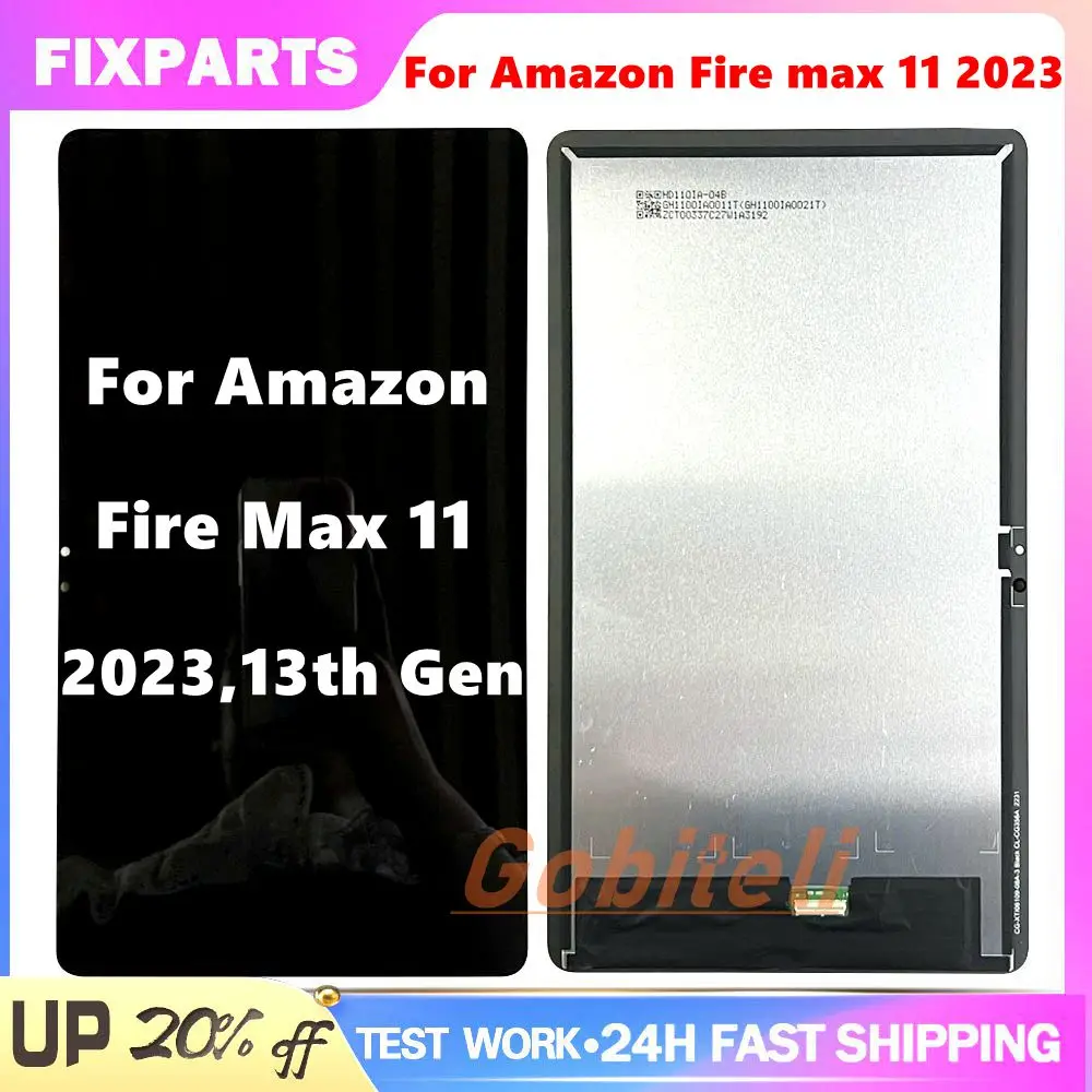 

Tested 11.1" For Amazon Fire Max 11 LCD KFSNWI Display Screen Touch Panel For Amazon Fire Max 11 2023 LCD 13th Gen LCD Display