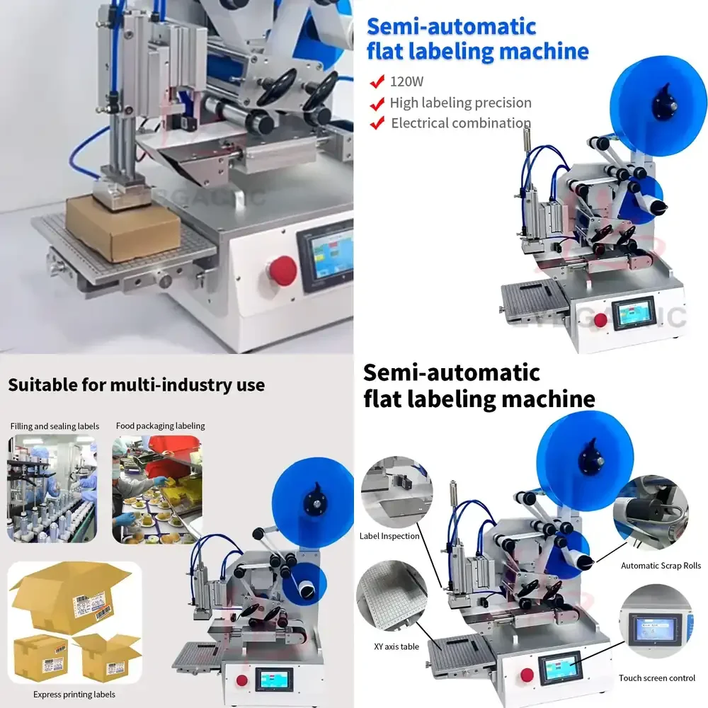 Semi-automatic Label Tag Sticker for Parcel Packaging Equipment