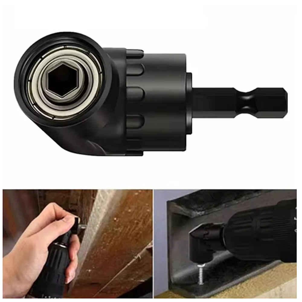 105 Degree Drill Adapter Attachment, Impact Driver Extension Hex Bit Socket 1/4