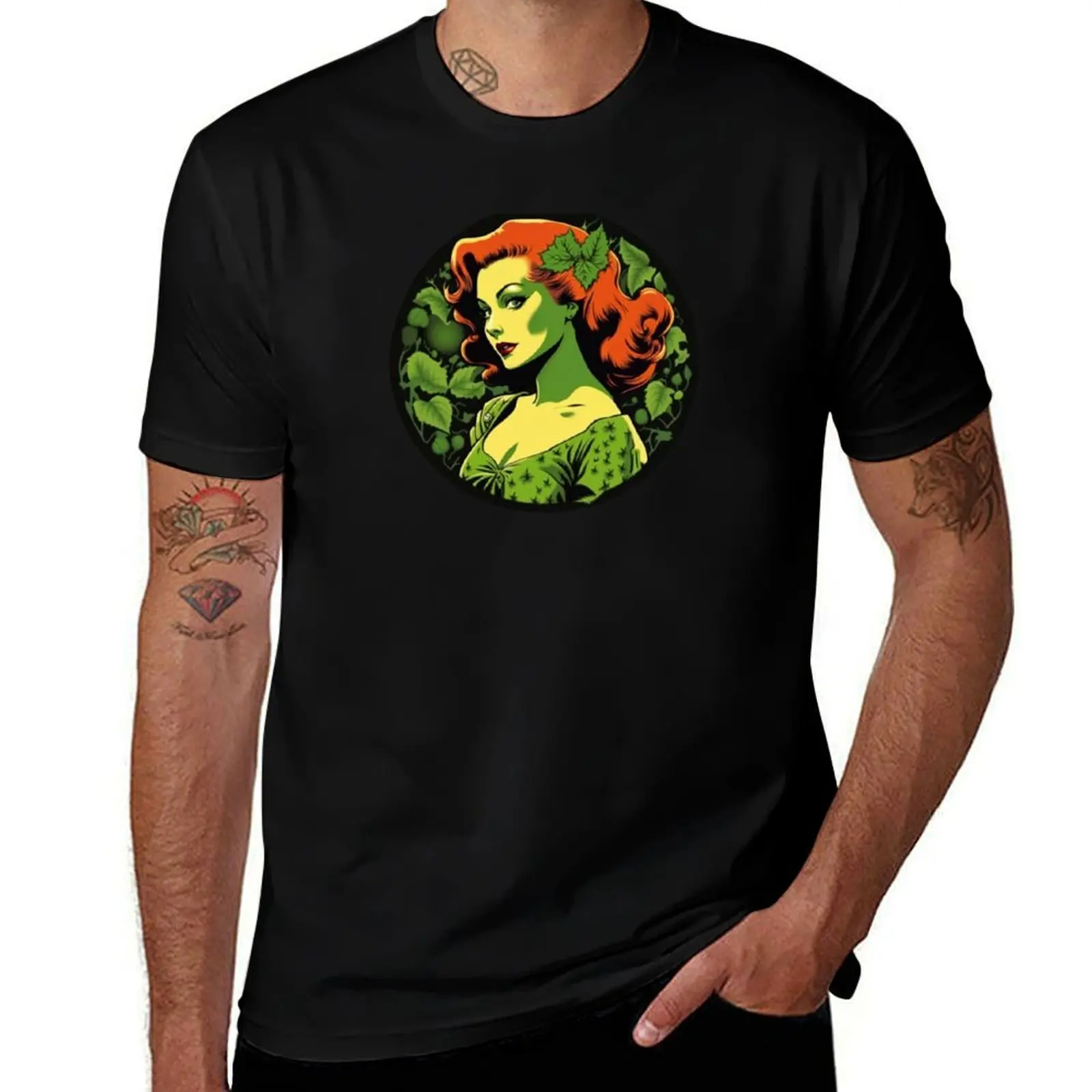 

Retro Illustration Avatar of the Green T-Shirt man t shirt graphic man t shirts cotton T-shirt