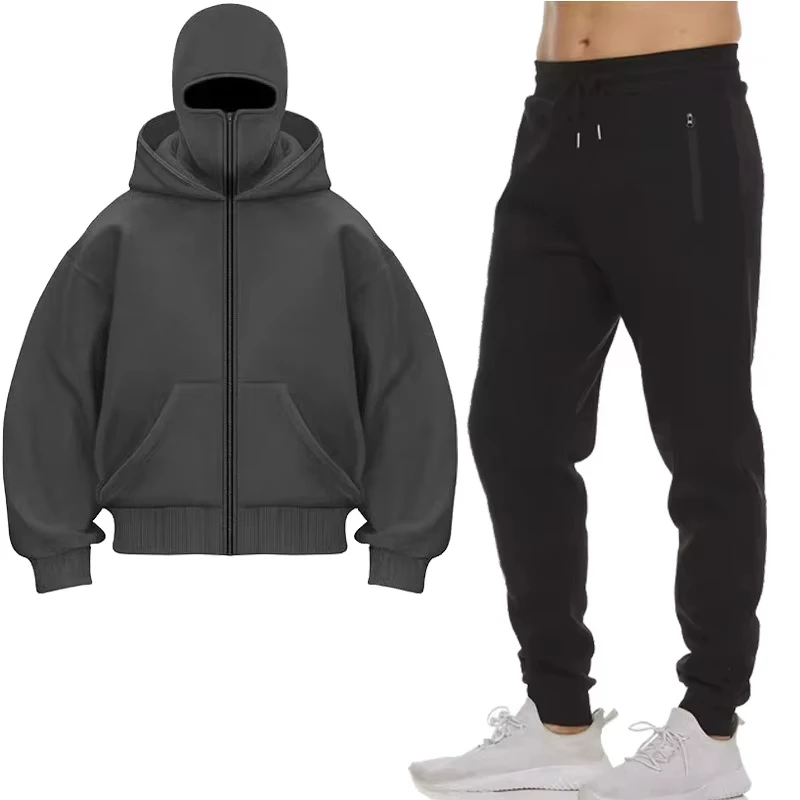 

Hoodies Sets Men Clothing Fashion Autumn/Winter Designer Clothing Hooded Jacket + Pants Suit Jogging Sportswear Two-piece Suit