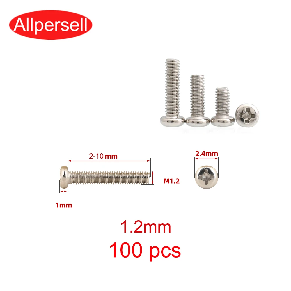 

M1.2 PM screws For laptop cover case hinge Small board screw CM flat head screw Bracket screws