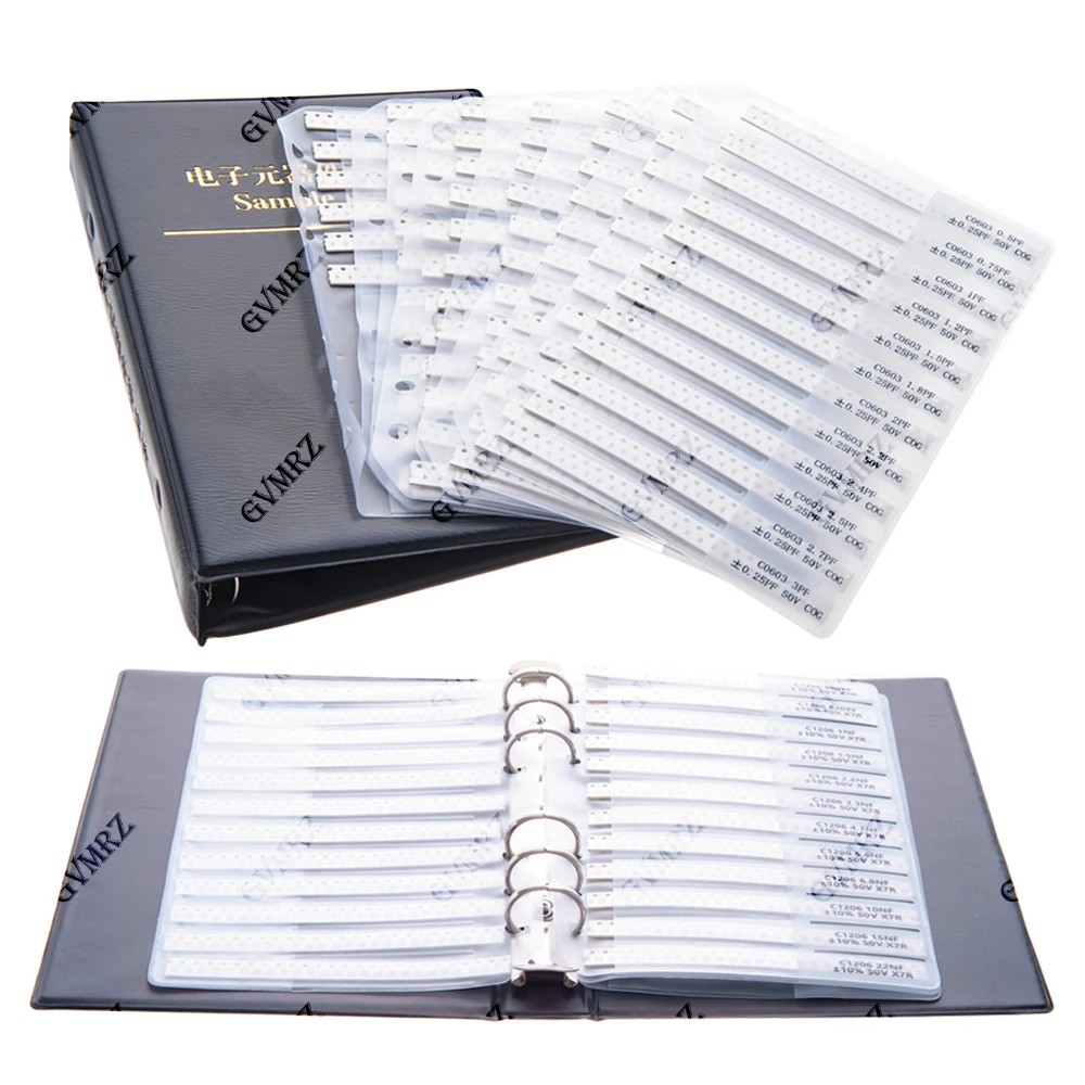 0603 0805 1206 Capacitors Kit SMD Capacitor Sample Book 0201 0402 Assortment Pack DIY