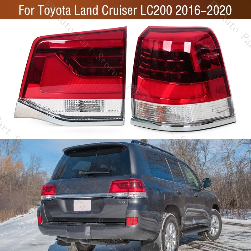 

Задний бампер автомобиля, стоп, указатель поворота заднего хода для Toyota Land Cruiser 200 LC200 2016-2020, задний фонарь, задний фонарь
