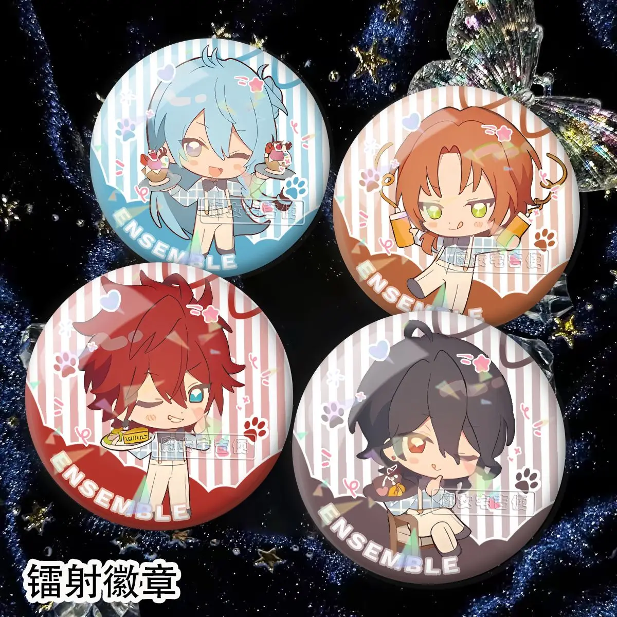 ساكوما ري تومو هيوري تسوكيناجا ليو رين أماجي بروش الملابس BagLapel دبوس تذكارية زر لينة قبعة الزخرفية شارة هدية