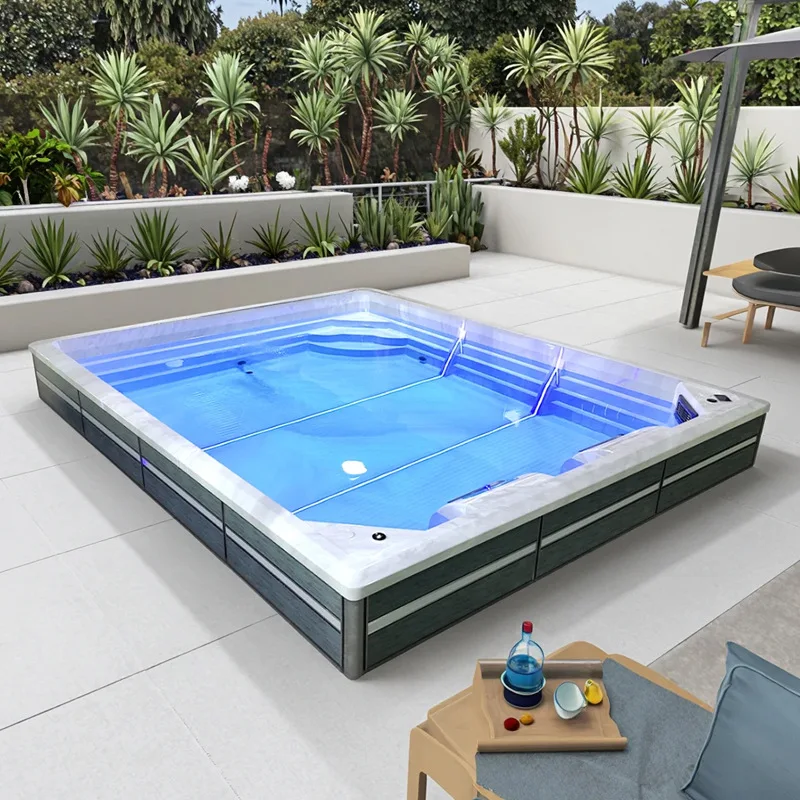 Outdoor swimming pool, Garden Villa Hotel B & B heated double tour finished product, infinity pool surfing