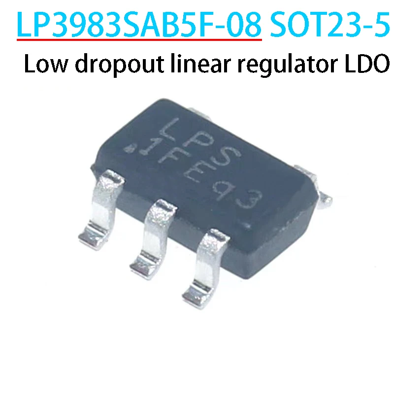 10PCS LP3983SAB5F-08 Screen printed LPS 1F SOT23-5 Low dropout linear regulator