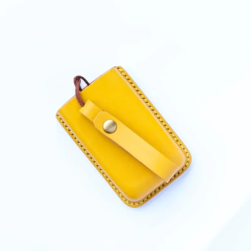 for Polestar 4 Leather Key Bag Handmade Vegetable Tanned Leather High End Custom Keychain