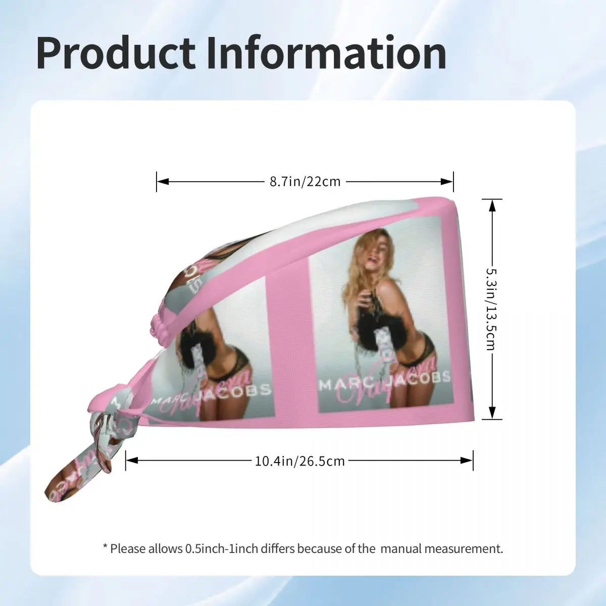 Custom Addison Rae American Singer Medical Staff Scrubs Hat Men Women Doctor Nursing Surgical Cap Scrub Caps