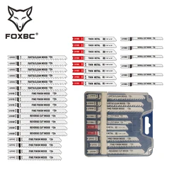 FOXBC Jigsaw Blades U Shank for Wood Metal Cutting Fits Black and Decker, Dewalt, Ryobi, Bosch, Makita, Craftsman 32pcs